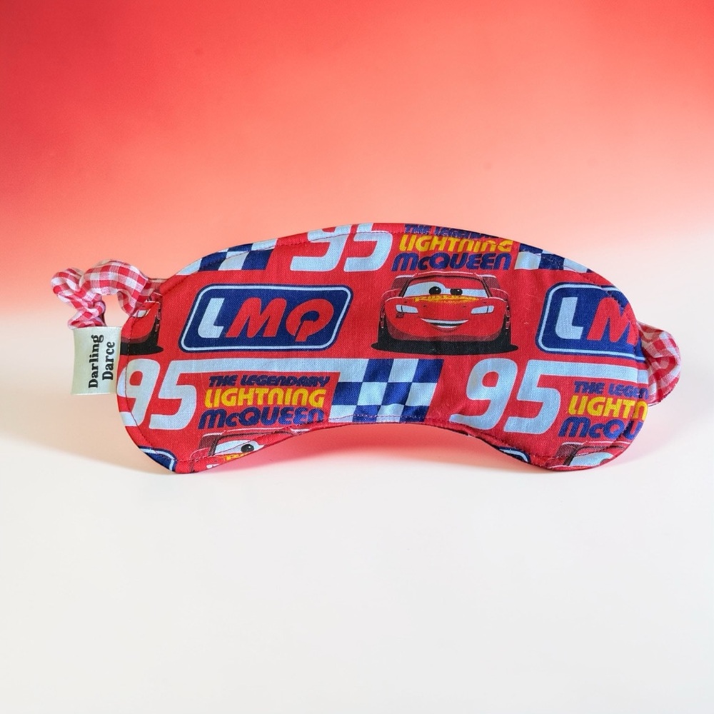 Cars Theme Comic Sleep Mask - Blue and Red
